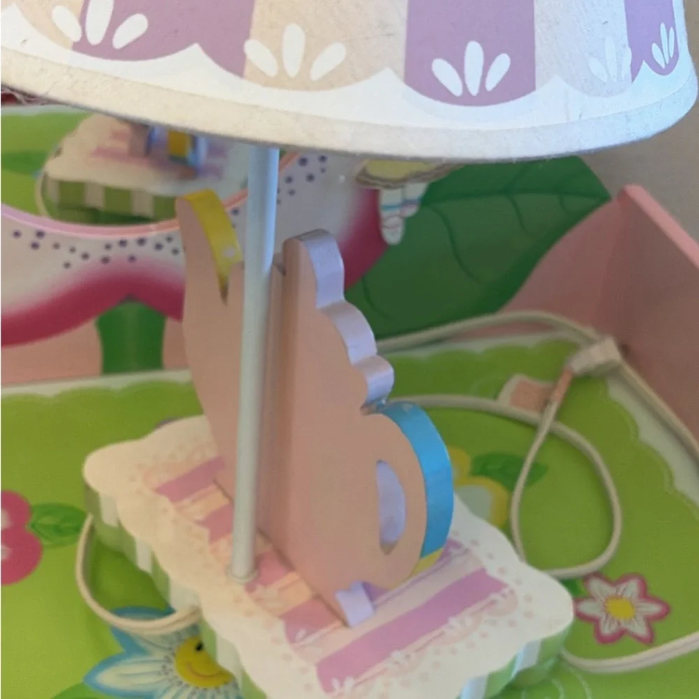 Cute Purple Tea Party Table Lamp - Home Party Supplies